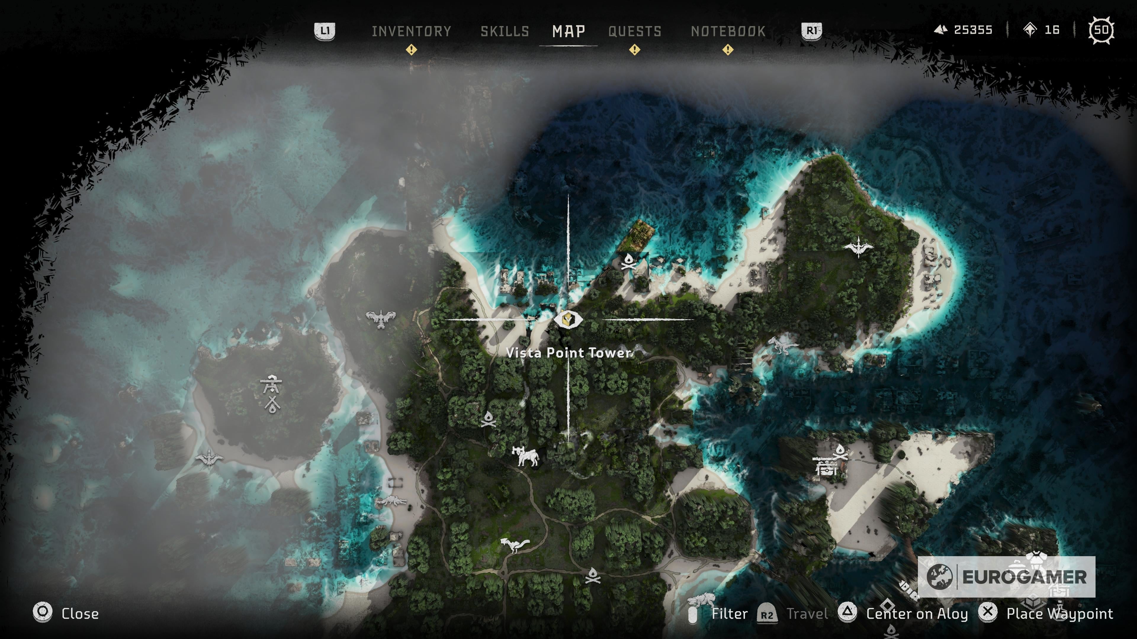 Horizon Forbidden West Vista Point locations Where to find every Vista